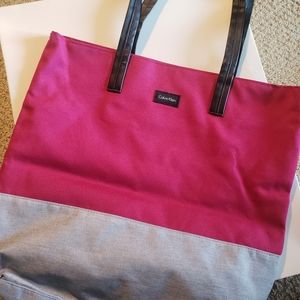 Calvin Klein canvas tote bag